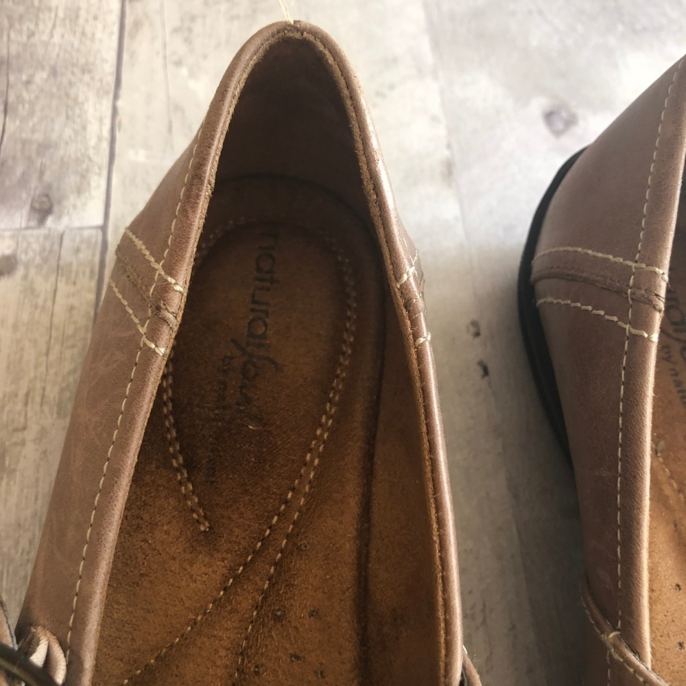 Natural Soul Tan Reid Mary Jane Flats Size 6 - Picture 4 of 5